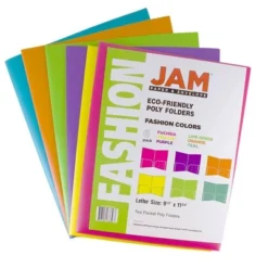 JAM 6pk POP 2 Pocket School Presentation Plastic Folders Fashion Colors -Office Supplies Store GUEST 00f5d5ed 6851 45fe a3de 35dc1e3b1725