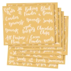 Talented Kitchen 135 Pack White Cursive Pantry Labels, Kitchen Food Storage Label Stickers For Containers, Jars And Canisters -Office Supplies Store GUEST 01d533b1 b828 4962 8eb7 9dc8ce7301a7