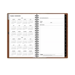ASMBLD 2024 Refillable Planner 5"x8" Weekly/Monthly Faux Leather Tan -Office Supplies Store GUEST 03864887 295e 4fc5 badd 1e915daa11c4