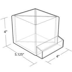Azar Displays 4" Cube Pencil Holder With Divider & Business Card Pocket 5 Azar Displays 4" Cube Pencil Holder With Divider & Business Card Pocket -Office Supplies Store GUEST 0404b11e a100 4519 8259 18f0af19e67d