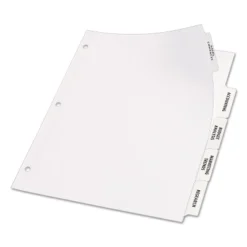 Avery Index Maker Print & Apply Clear Label Dividers W/White Tabs 5-Tab Letter 11490 -Office Supplies Store GUEST 05569748 4574 44ee 8dc9 fc17bcf88e34
