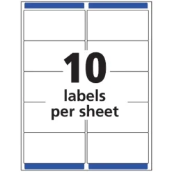 Avery Matte Clear Shipping Labels Sure Feed Technology Inkjet 2" X 4" 250 Labels (8663) -Office Supplies Store GUEST 06a99db1 1b50 48f4 be2a ac1a4b442a9d 1