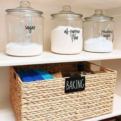 Talented Kitchen 18 Piece Black Label Holders Home Organization System, Removable Metal Clips For Pantry Baskets, Storage Bins, 3.5 X 2.5 In 4 Talented Kitchen 18 Piece Black Label Holders Home Organization System, Removable Metal Clips For Pantry Baskets, Storage Bins, 3.5 X 2.5 In - Image 4