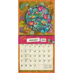 Lang 2024 Wall Calendar 12"x12" Embrace The Day
