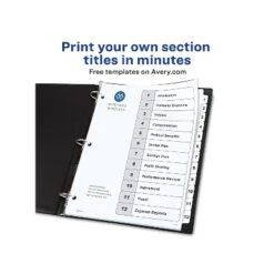 Avery Pre-Printed 12-Tab Numeric Dividers Customizable 11824 8 Avery Pre-Printed 12-Tab Numeric Dividers Customizable 11824 -Office Supplies Store GUEST 0af87885 12cd 47bd 9d83 4832a0b42a72
