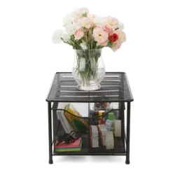 Mind Reader Storage Basket And Organizer [METAL MESH] 3-Compartment Pull-out / Sliding Organizing Drawer, Under The Sink Kitchen And Bathroom Shelf Cabinet (BLACK) -Office Supplies Store GUEST 0b9dee02 4506 48c2 b9f3 a664b147dae6