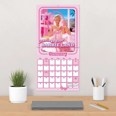 Trends International Inc. 2023-24 Wall Calendar 12"x12" Barbie: The Movie 4 Trends International Inc. 2023-24 Wall Calendar 12"x12" Barbie: The Movie - Image 4