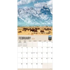 TF Publishing 2024 Wall Calendar 12"x12" National Parks
