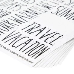 Talented Kitchen 133 Closet Labels For Bins, Baskets, Preprinted Black All Cap Stickers For Clothing Organization, Storage Containers, Water Resistant -Office Supplies Store GUEST 109a9294 7253 480d 84fe 8f4bd85582b6