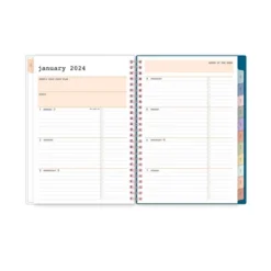 WAAV 2024 Planner With Notes Pages Weekly/Monthly 5.875"x8.625" Frosted Cover Judith -Office Supplies Store GUEST 115ab05f e78a 495f b3ff 6a239ef24db9