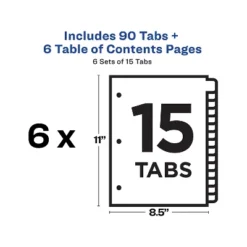 Avery Pre-Printed 15-Tab Numeric Dividers Customizable 11825 -Office Supplies Store GUEST 123a7842 58ac 4e8d a62f 8ec9f55bcc64