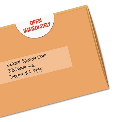 Avery Printable Mailing Seals 1" Dia. White 600/Pack 05247 2 Avery Printable Mailing Seals 1" Dia. White 600/Pack 05247 - Image 2