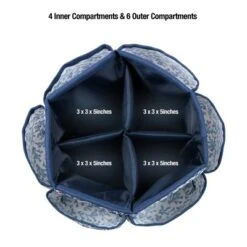 Singer Sewing Storage Organizer Desktop Spinner Navy Floral Print -Office Supplies Store GUEST 12a264be 7bae 4a1c b65f 98b824a04126