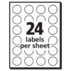 Avery Removable Labels 3/4" Round 1008/PK Neon AST 05474