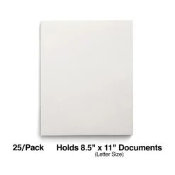 Staples School Grade 2 Pocket Folder White 25/Box (50760/27537-CC)