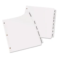 Avery Print & Apply Clear Label Dividers W/White Tabs 8-Tab Letter 5 Sets 11493 -Office Supplies Store GUEST 14f60a25 923f 4a07 a14b 12307e04fdde