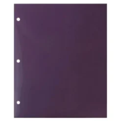 JAM 6pk 3 Hole Punch 2 Pocket Glossy Paper Folder - Purple -Office Supplies Store GUEST 15d9739d 686f 4b9c 8450 295b26ed2187