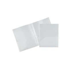 JAM Paper 6-Pocket Heavy Duty Folders Clear 2/Pack (389MP6cl) 389MP6CL