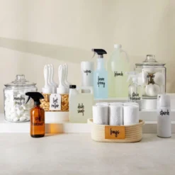 Talented Kitchen 141 Laundry Room Labels For Jars - Preprinted Black Script Stickers For Closet, Bathroom Organization (Water Resistant) -Office Supplies Store GUEST 17d8c17a d95a 412a 8f47 589eab518766