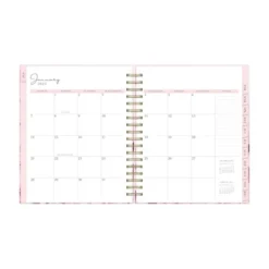 Rachel Parcell 2024 Planner 7.8"x9.13" Daily/Monthly Laminated Wirebound Peony -Office Supplies Store GUEST 185a1af1 d685 4cb2 abca fb9295d7ece2