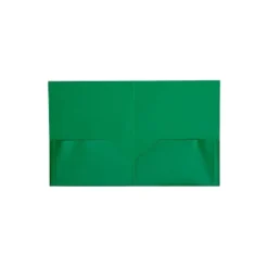 JAM Paper 2-Pocket School POP Folders Green 96/pack (382Egrb) 382EGRB