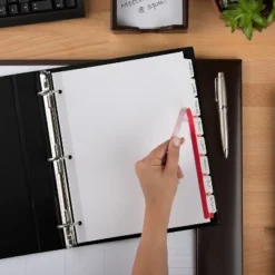 Avery Print & Apply Clear Label Dividers W/White Tabs Copiers 8-Tab Letter 5 Sets 11422 -Office Supplies Store GUEST 1be777e0 faf2 4ed2 90df a190e10cd0a6