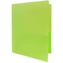JAM 6pk 2 Pocket Heavy Duty Plastic Folders - Lime Green -Office Supplies Store GUEST 1c81cd33 587b 4aeb 80de f8dee333efee