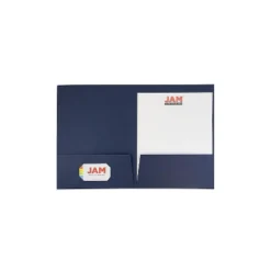 JAM Paper 2-Pocket Presentation Folders Navy Linen 100/Box 26982B -Office Supplies Store GUEST 231ac633 e15e 4445 8ae4 a787908fb8ff