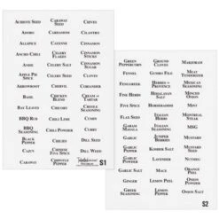 Talented Kitchen 125 Spice Labels Stickers, Clear Spice Jar Labels Preprinted For Seasoning Herbs, Kitchen Organization, Water Resistant, Black -Office Supplies Store GUEST 23d6d3f5 e9df 4862 b85a 8b8d6f0eb7f9