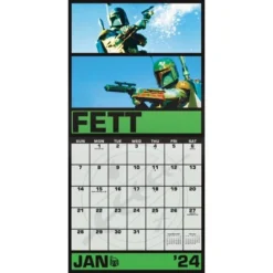 Trends International Inc. 2023-24 Wall Calendar 12"x12" Star Wars: Saga