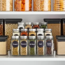 Talented Kitchen 14 Pack Glass Spice Jars With 269 Spice Labels, Empty Square Spice Bottles Containers 4 Oz W Pour/Sift Shaker Lid, Water Resistant -Office Supplies Store GUEST 247bd760 665d 41b0 b42c 6fcd7a9133e0