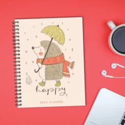 Willow Creek Press 2024 Weekly Planner 8.5"x6.5" Softcover Happy Hedgehog -Office Supplies Store GUEST 260142d0 2177 427d b8d4 e683154caaa1