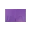 JAM Paper Plastic Two-Pocket School POP Folders Purple Bulk 96/Pack (383Epub) 383EPUB