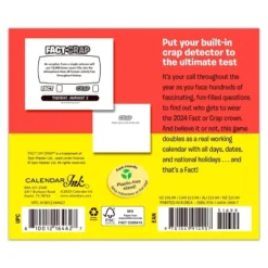 Browntrout 2024 Daily Desk Calendar 5"x6" Fact Or Crap