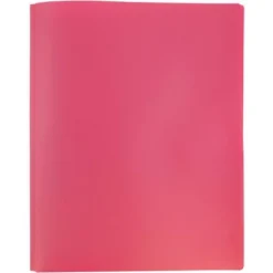 JAM 6pk POP 2 Pocket School Presentation Plastic Folders With Prong Fasteners Pink -Office Supplies Store GUEST 29efed78 44f2 4e1c 8efe a777dbe3250a