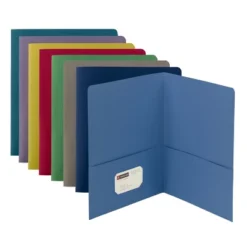 Smead Two-Pocket Heavyweight Folder, Letter Size, 25 Per Box