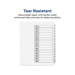 Avery Pre-Printed 15-Tab Numeric Dividers Customizable 11825 -Office Supplies Store GUEST 2b705f64 8a52 4f20 a4c0 412c3595403c