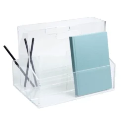 Russell+hazel Acrylic Mobile Caddy Clear -Office Supplies Store GUEST 2fc7e1a8 0269 4c99 830e fd778843f2c8