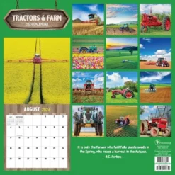 TF Publishing 2024 Wall Calendar 12"x12" Tractors & Farm -Office Supplies Store GUEST 33144c9e 15b4 4289 9671 a06744a15655