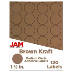 JAM Paper Circle Sticker Seals 1 2/3" 120ct -Office Supplies Store GUEST 3409f1ea 206f 4c7c adb1 47b4e0433cc9