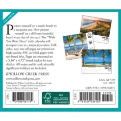Willow Creek Press 2024 Daily Desk Calendar 5.2"x6.2" Ah The Beach