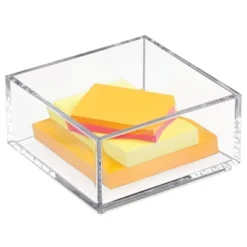 MDesign Plastic Square Desk Organizer For Office Desktop Drawers, 12 Pack, Clear -Office Supplies Store GUEST 346480ae 639f 40e5 a709 ca904c0e675a
