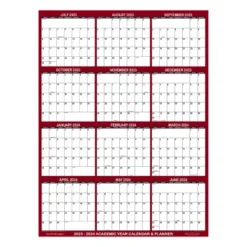 SwiftGlimpse 2023-2024 Academic Year Wall Calendar & Planner 24"x36" Maroon -Office Supplies Store GUEST 3573ba8c f74c 4553 a19d 4148e51d536d