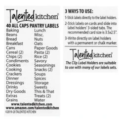 Talented Kitchen Talented Kitchen 8 Piece Metal Basket Labels Clip On Holders With 40 Labels, Black Label Clips For Storage Bins -Office Supplies Store GUEST 37143bdc 7e1e 4c90 bcb8 077a2ca832a8