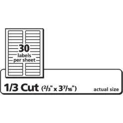 Avery Removable 1/3-Cut File Folder Labels Inkjet/Laser .66 X 3.44 White 750/PK 8066 10 Avery Removable 1/3-Cut File Folder Labels Inkjet/Laser .66 X 3.44 White 750/PK 8066 -Office Supplies Store GUEST 3b7cf39b 4190 47ed 8629 c5854b596739