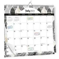 Plato 2023-2024 Wall Calendar 12"x12" Black And White -Office Supplies Store GUEST 3b8b86be 8381 4f12 bbfd e85cca79b3ee