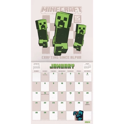 Trends International Inc. 2023-24 Wall Calendar 12.62"x12.37" Minecraft - 15th Anniversary Collector's Edition 3 Trends International Inc. 2023-24 Wall Calendar 12.62"x12.37" Minecraft - 15th Anniversary Collector's Edition - Image 3