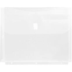 JAM Paper 9 3/4'' X 13'' 12pk Plastic 3 Hole Punch Binder Envelopes, Hook & Loop Closure, 1" Expansion -Office Supplies Store GUEST 3c6e335a 01cf 488a aa26 7dcd26a2c95e