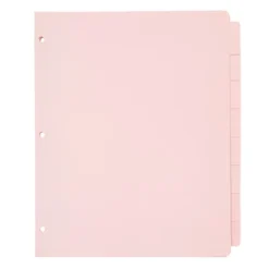 Paper Junkie 12 Sets Pink 8 Tab Dividers For 3 Ring Binder, Binder Separators With Tabs, Bulk Pack Of 96 Total Page Dividers, Letter Size, 9.5x11 In -Office Supplies Store GUEST 3da4bc96 d06f 4627 9693 f89685f8774d