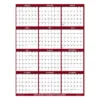 SwiftGlimpse 2024 Yearly Wall Calendar & Planner 48"x32" Burgundy